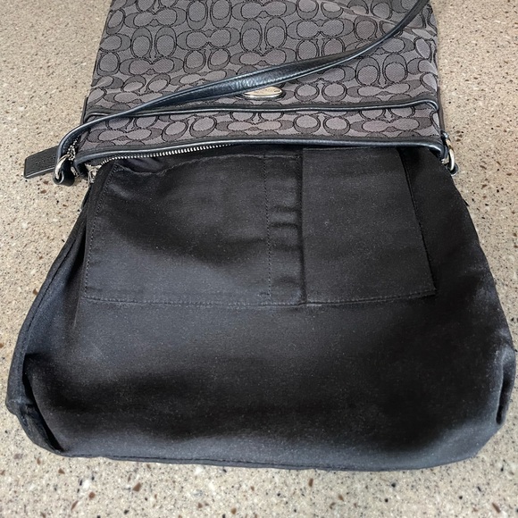 Coach Dark Gray Adjustable Strap Canvas Crossbody - Picture 5 of 9